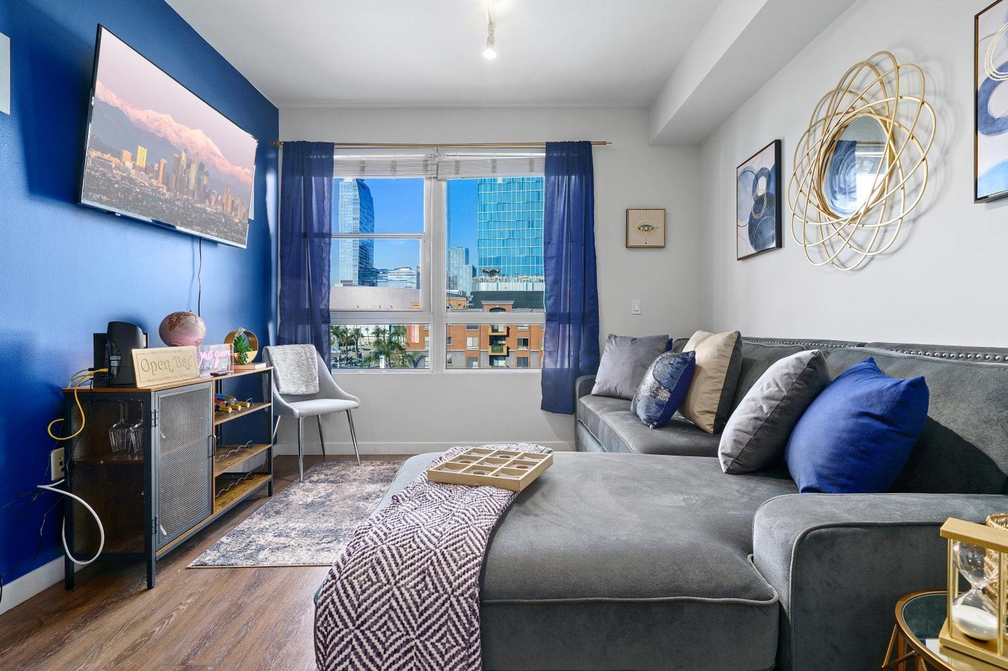 Ferienwohnung Dtla Escape Skyline Views With Luxury Amenities Los Angeles Exterior foto